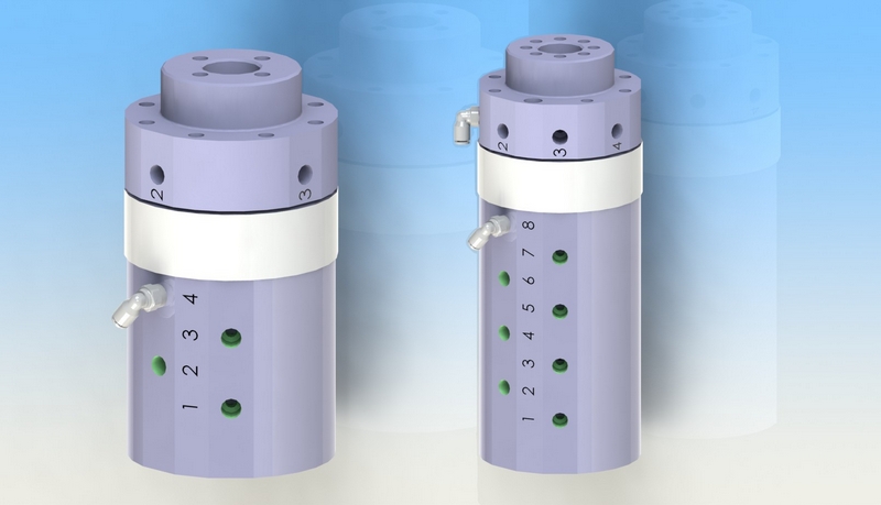 Diseño de racores rotativos de 4 y 8 vías Diseño de racores rotativos de 4 y 8 vías