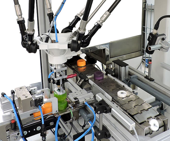 Pinzas neumáticas paralelas Robot con pinzas paralelas